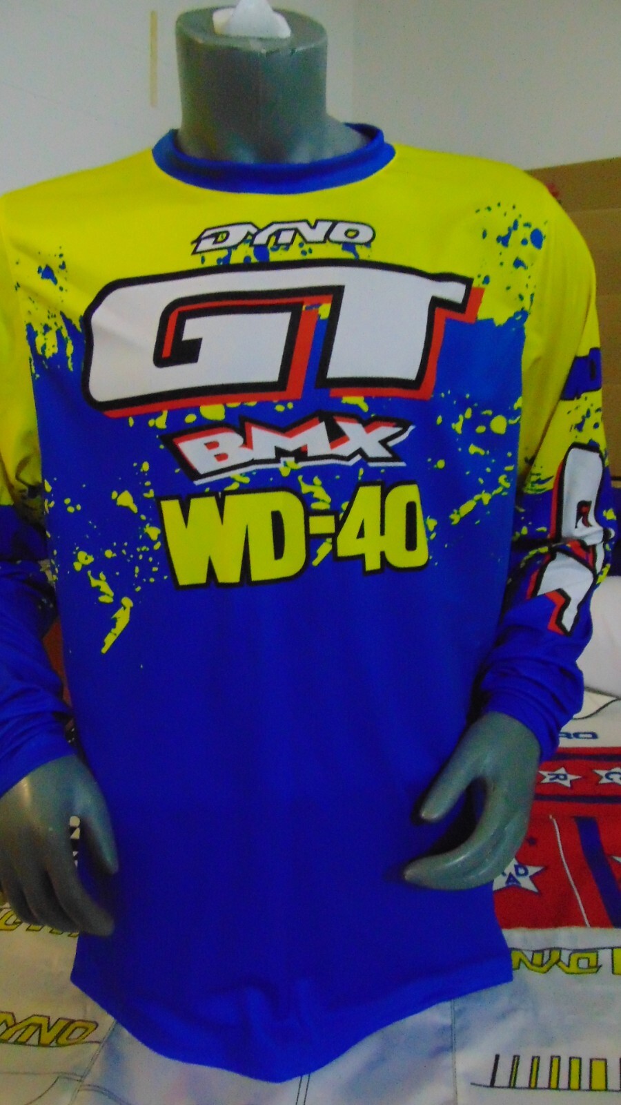 GT MID SCHOOL wd40 BIKE JERSEY CLASSIC BMX JERSEY RACE BIKE SHIRT BMX VINTAGE L
