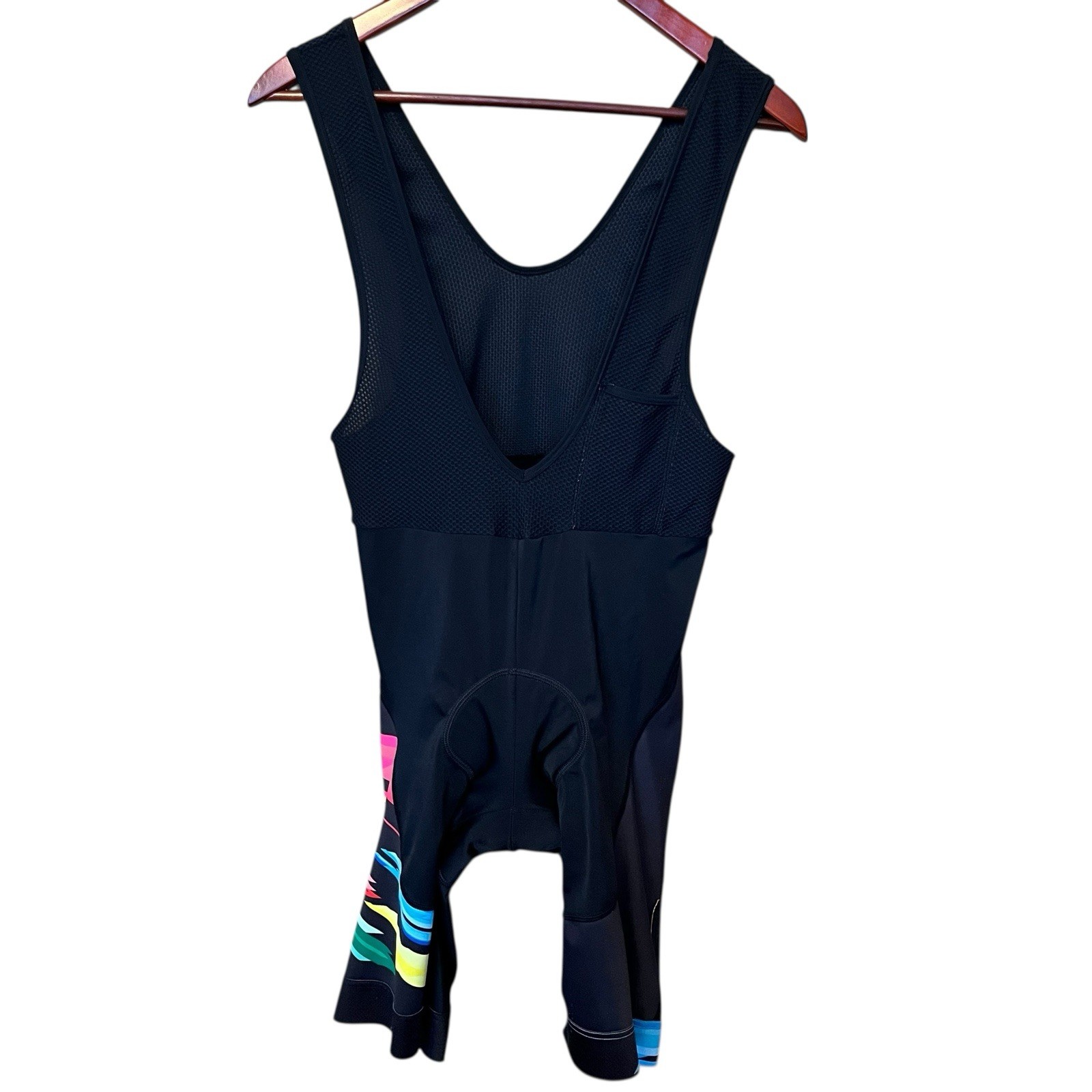 LEtape Mens Cycling Bib Shorts Size 2XL Black Padded Compression Road Bike