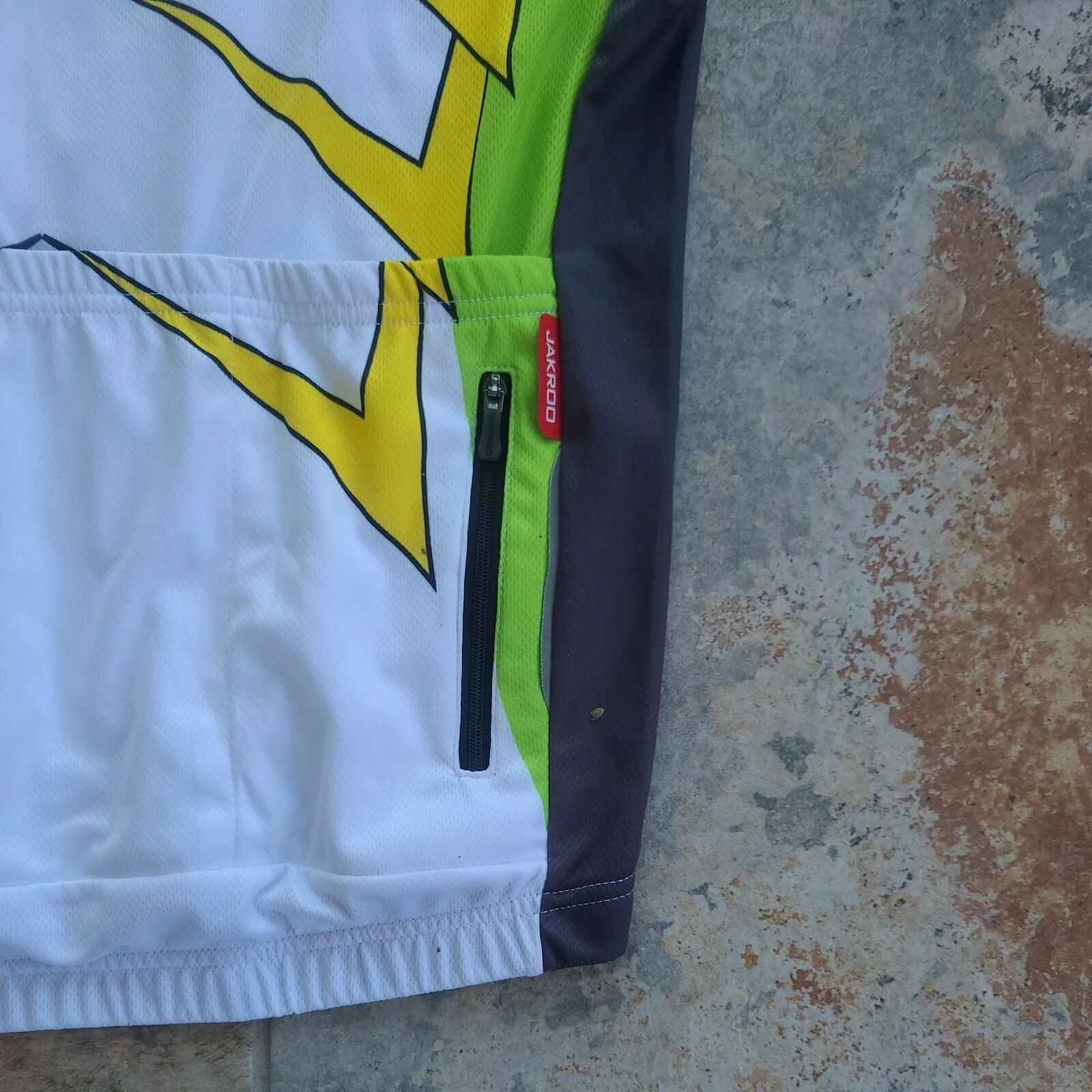 Jakroo Men Size Large Cycling Jersey Full Zip “Apollo Mechanical Contractors”