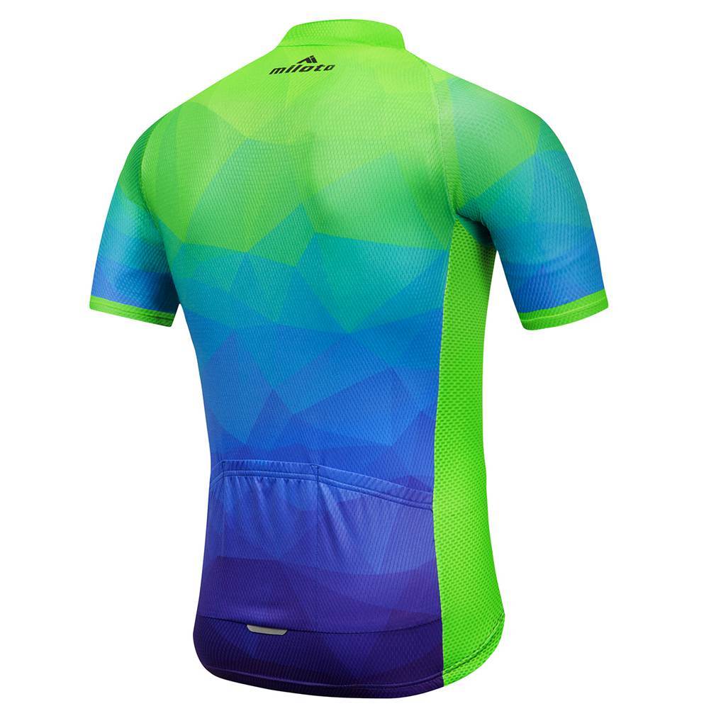 Men’s Blue-Green Cycling Jersey and (Bib) Shorts Padded Cycle Clothing Kit