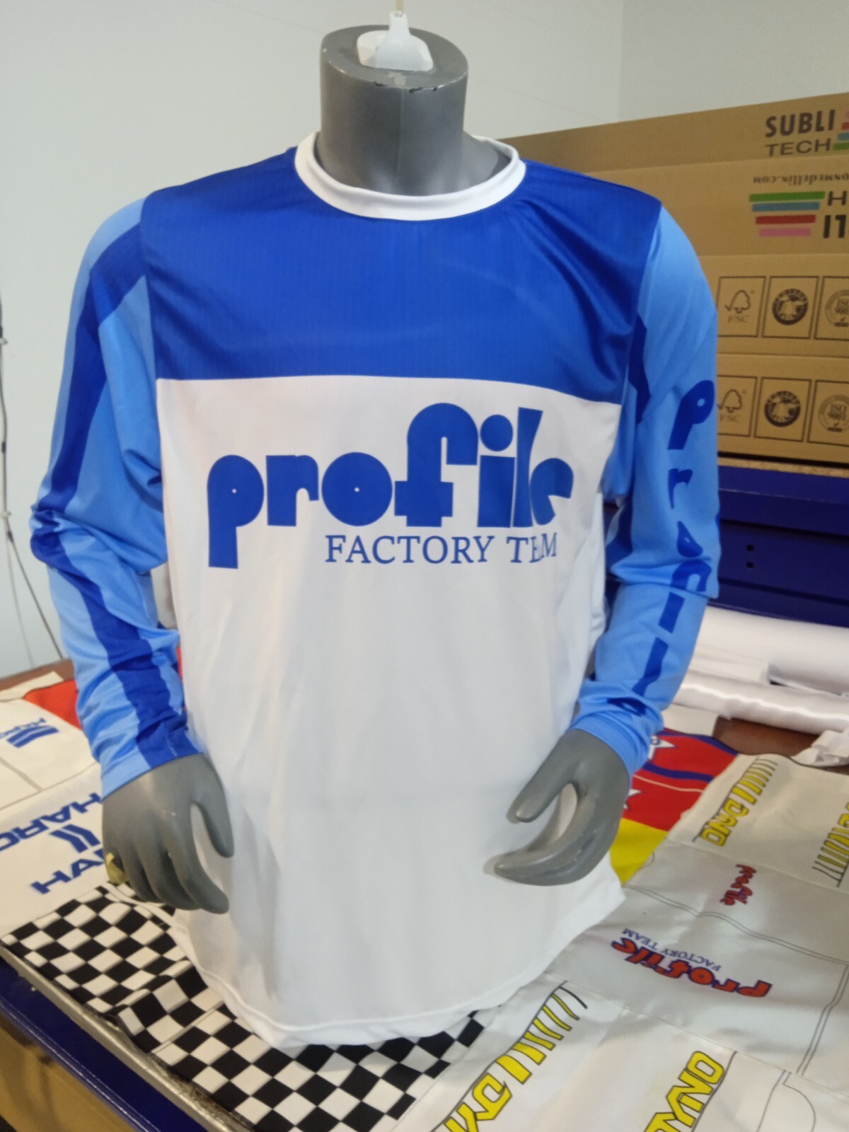 PROFILE OLD SCHOOL BIKE JERSEY CLASSIC BMX JERSEY RACE BIKE SHIRT XXXL WHITE BLU