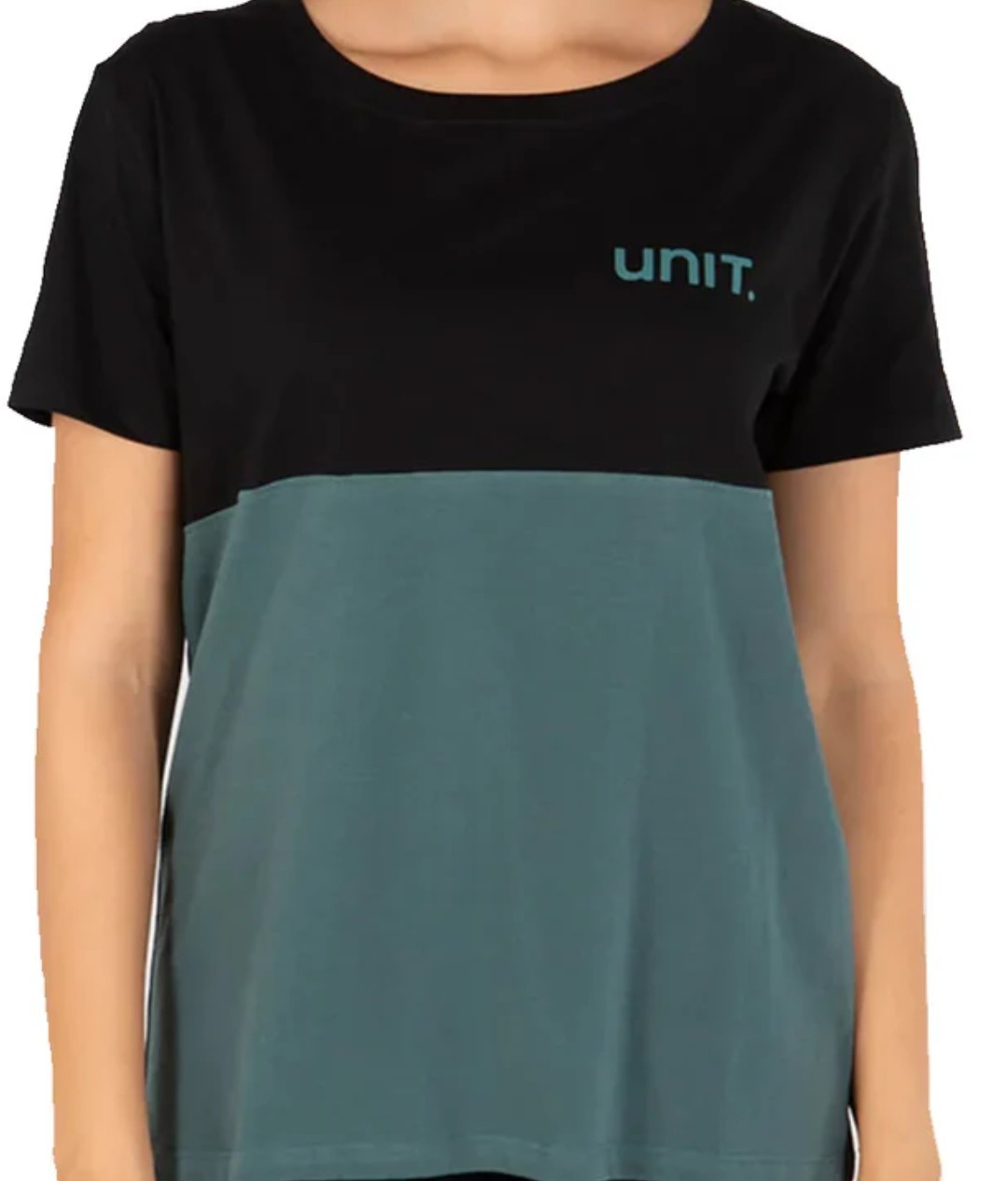Unit Sequence Tee Womens Large Mid Green/Blue Cycling Jersey Active Top