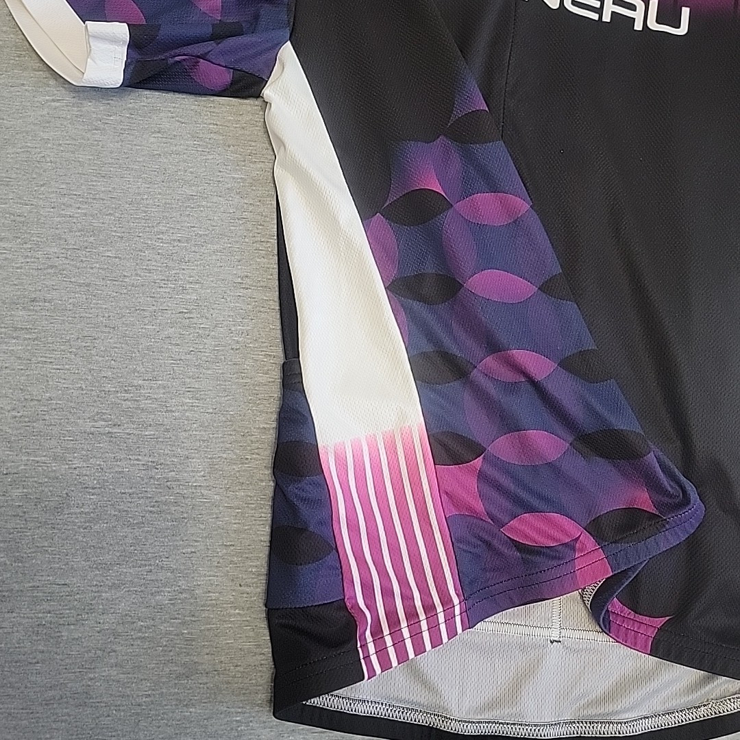 Louis Garneau Women’s XL Cycling Jersey Shirt Top Black White Pink Purple Navy