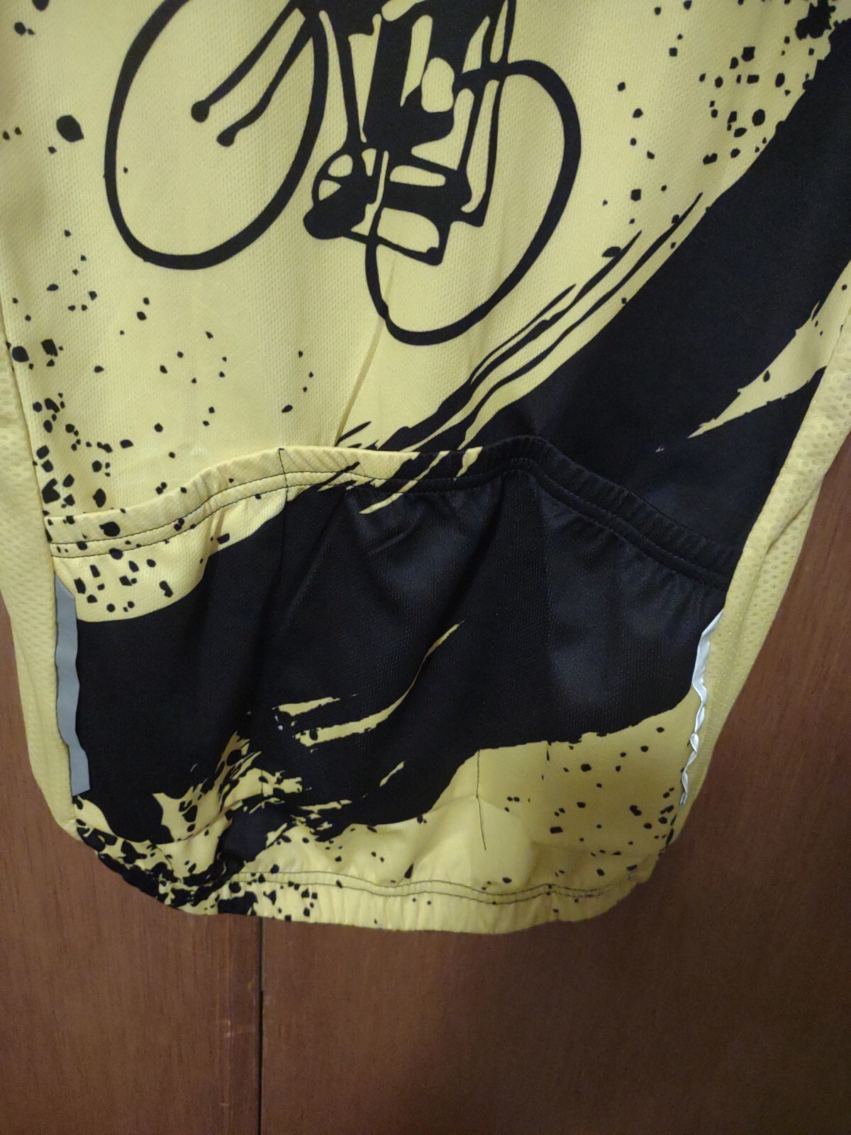 Wosawe cycling jersey Medium Elastic Waist Full Length Zipper Vented Lightweight