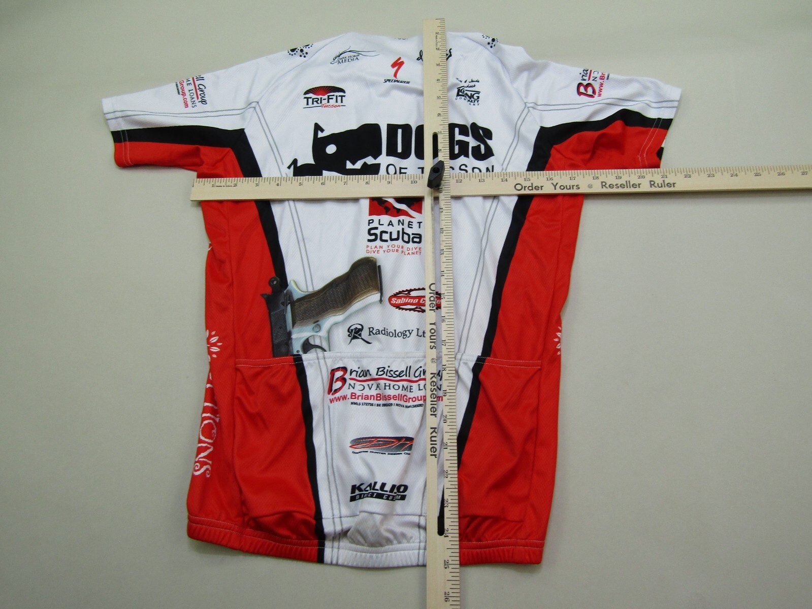 Kallisto Cycling Jersey Adult Small Bicycle Racing Full Zipper Dogs of Tucson