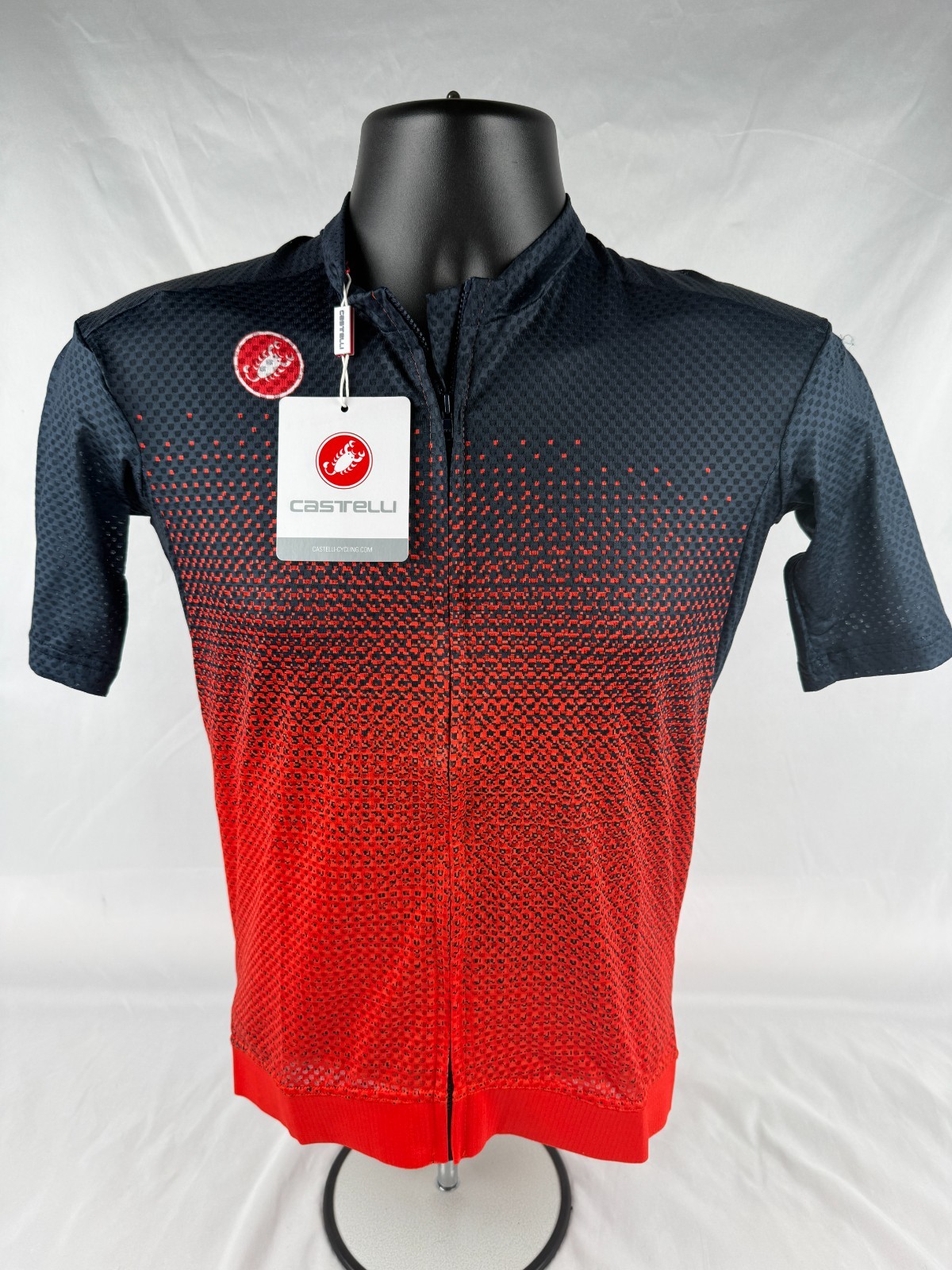 Castelli Insider Jersey SIZE Large Red/Navy Blue