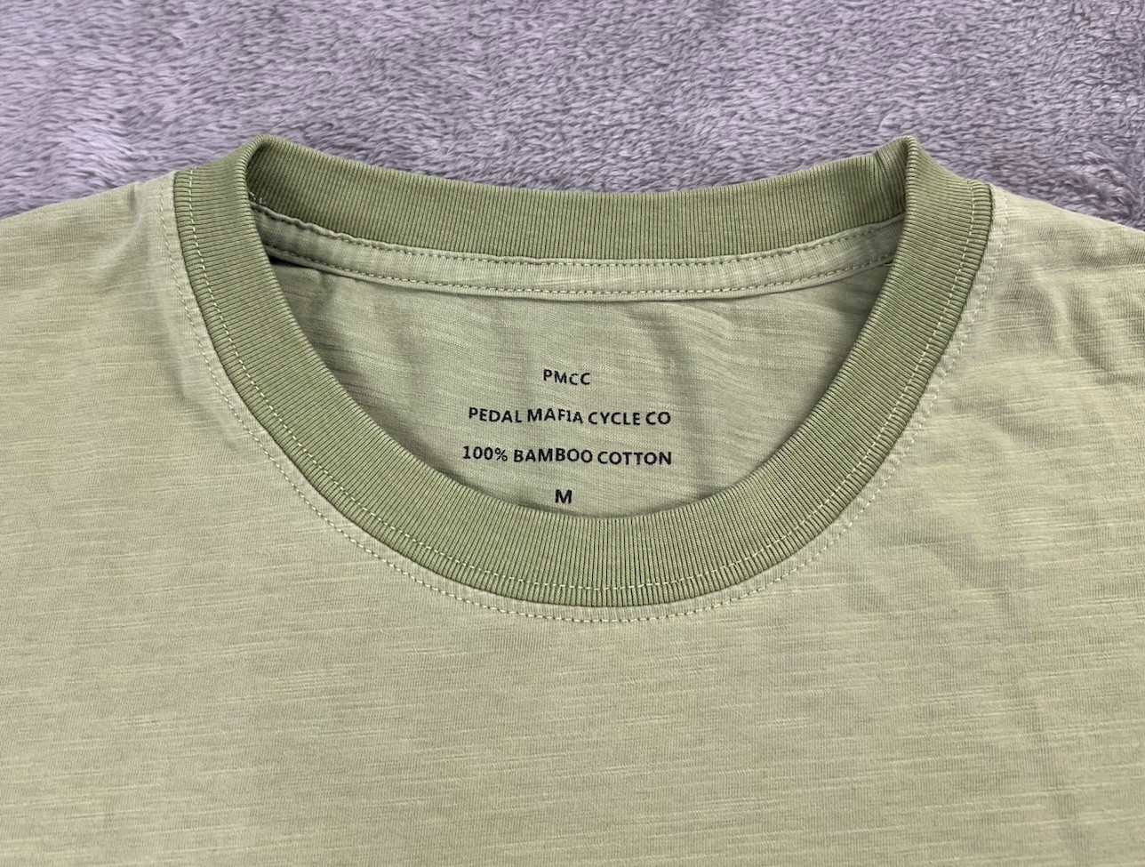 Pedal Mafia T-shirt Mens Medium Green 100% Bamboo Cotton Cycle Co PMCC