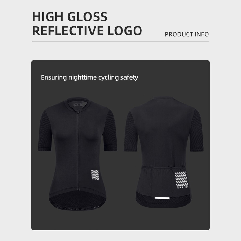 Women Cycling Jersey Short Sleeve Female Shirt Breathable Tops Moisture Wicking