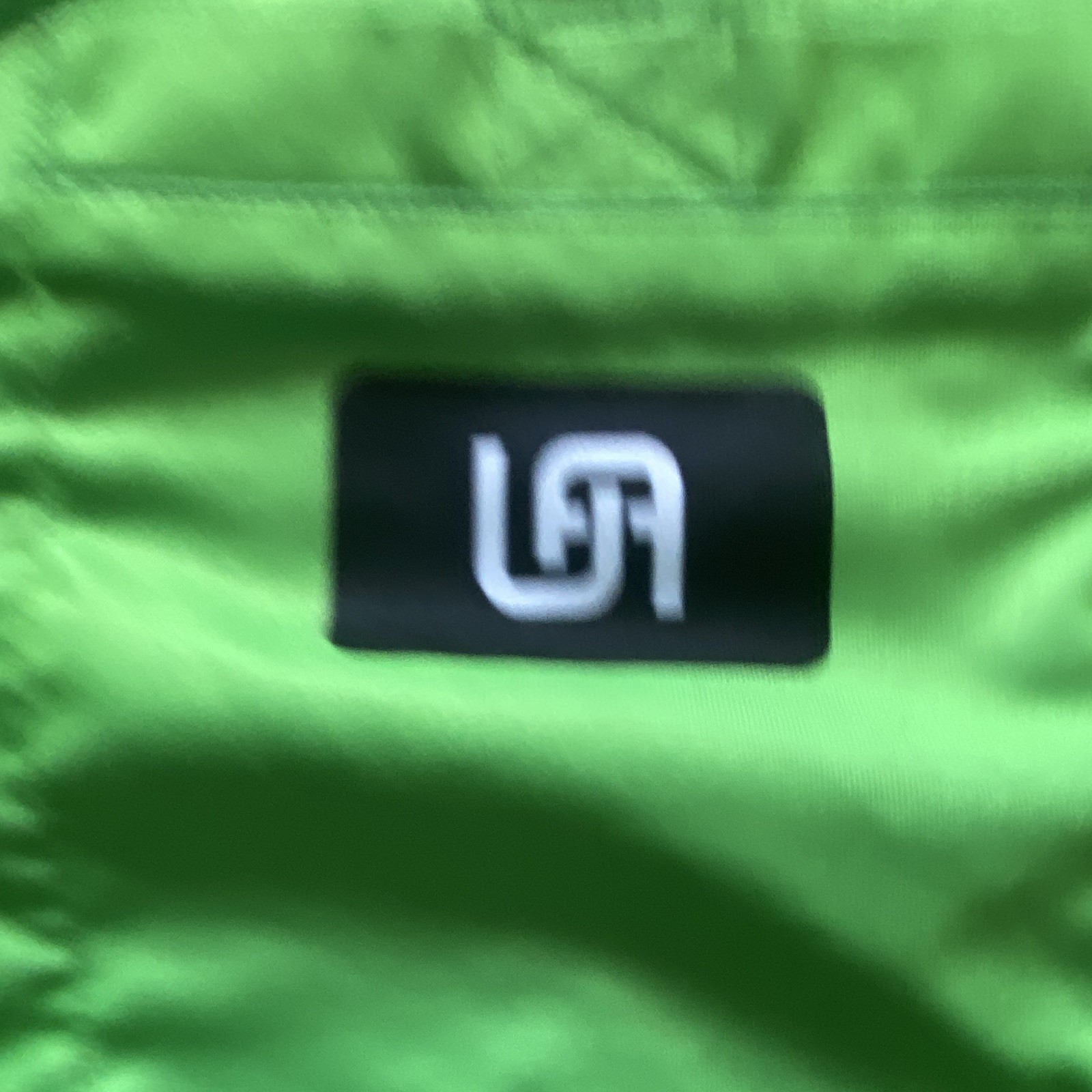 UnitedAttire Green/Black Cycling Jersey Short Sleeve Half Zip Mock Neck M