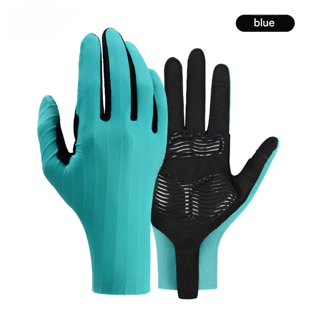 Cycling Gloves Long Finger Gloves Breathable Elastic Fit Touchscreen Compatible