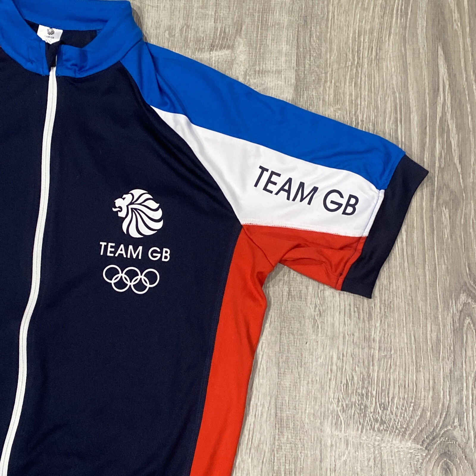 MEN’S GREAT BRITAIN (ENGLAND) OLYMPIC TEAM CYCLING BICYCLE SHIRT JERSEY MENS M