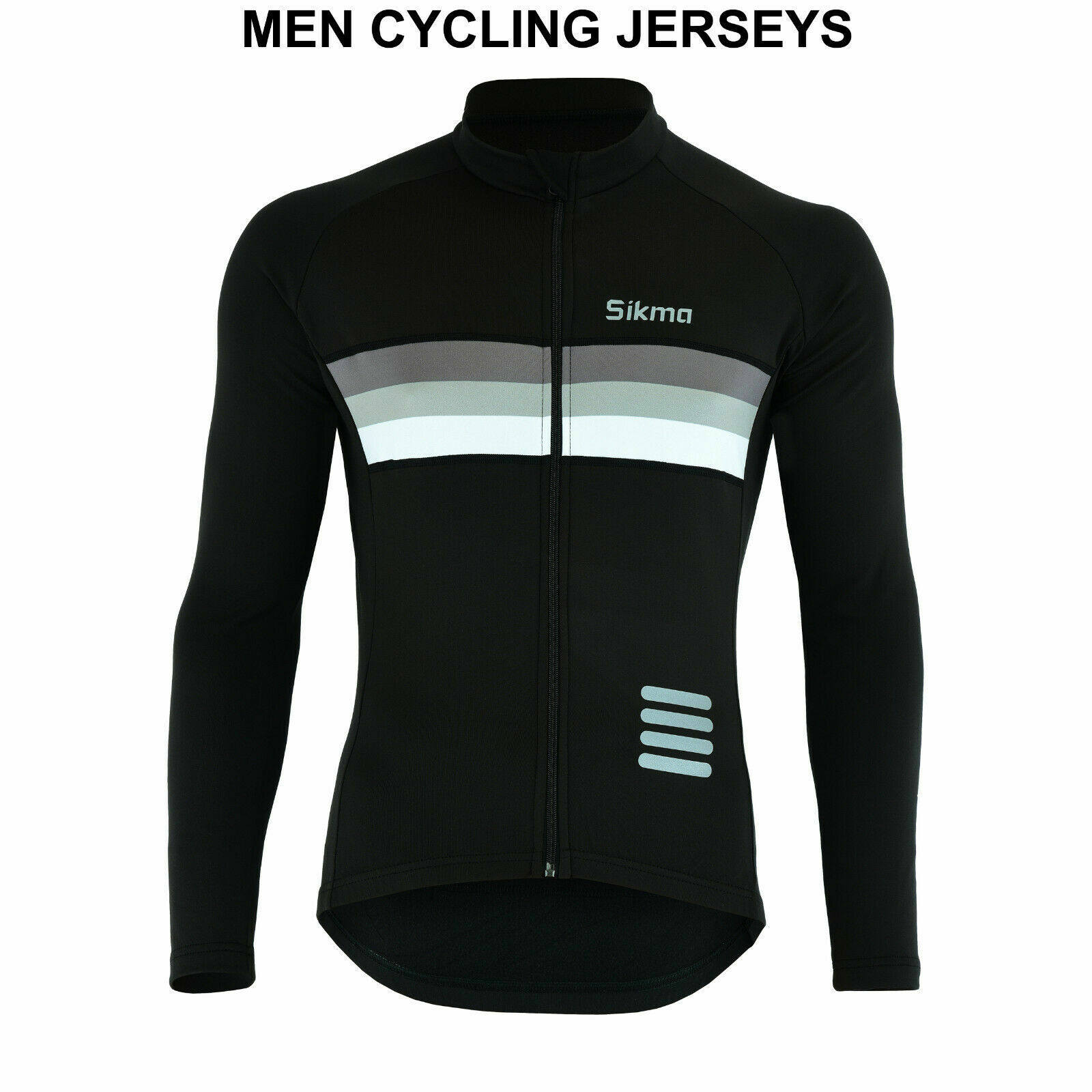 Mens Cycling Long Sleeve Jersey Thermal Super Roubaix Bike Jacket Winter Top