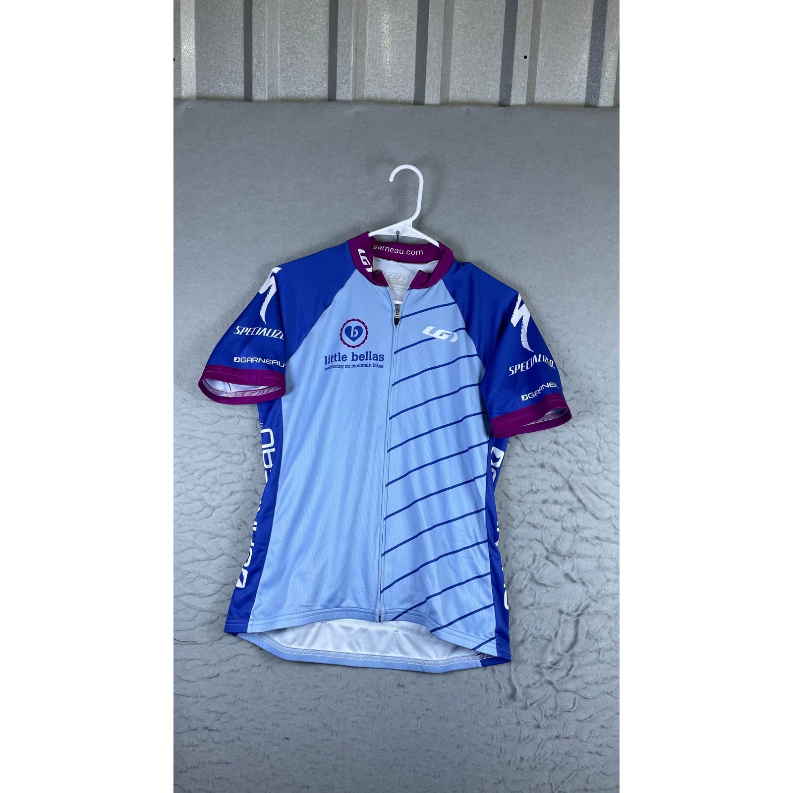 Louis Garneau Cycling Jersey Mens XL Blue Excellent Specialized CamelBak Logo