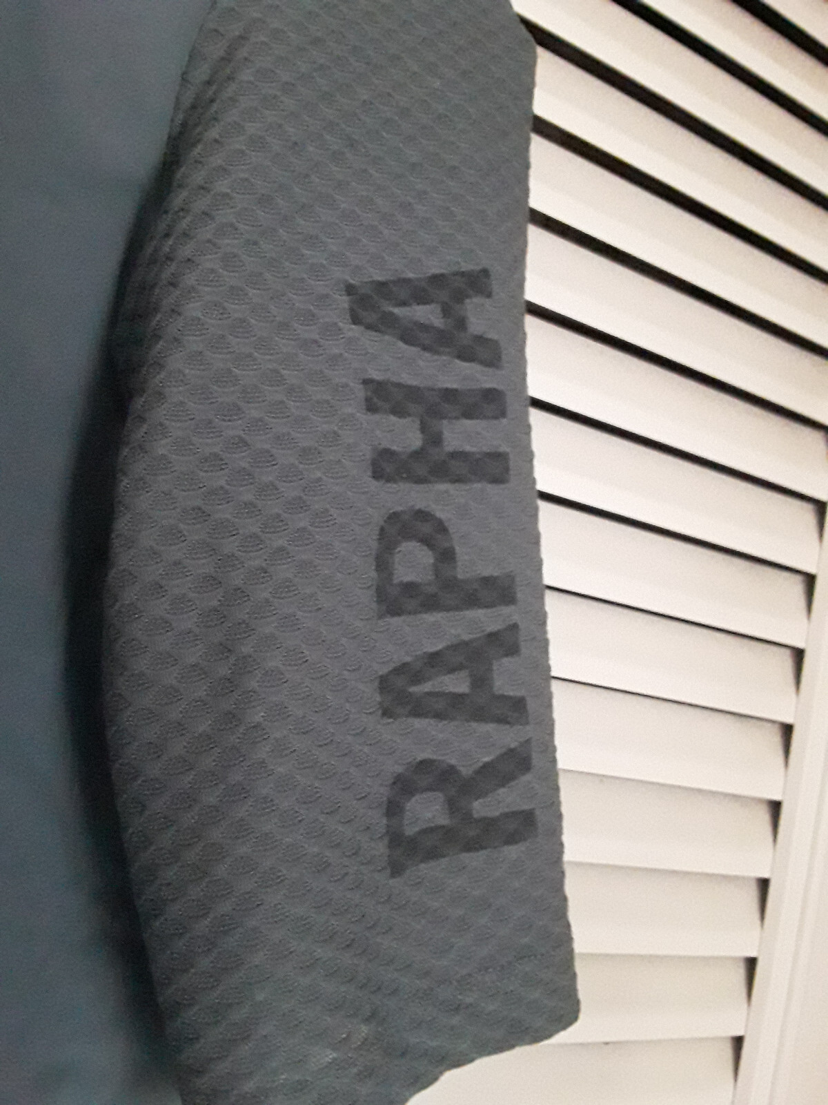 USED GRAY GREEN RAPHA SS CYCLING AERO JERSEY SS PRO TEAM LIGHTWEIGHT LARGE