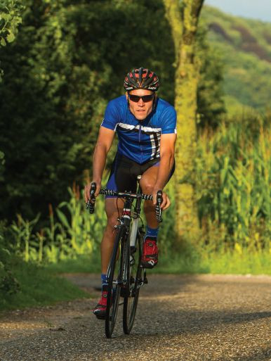Mens Cycling Jersey Brescia Short Sleeve Full Zipper, Race Fit, Blue/White/Black