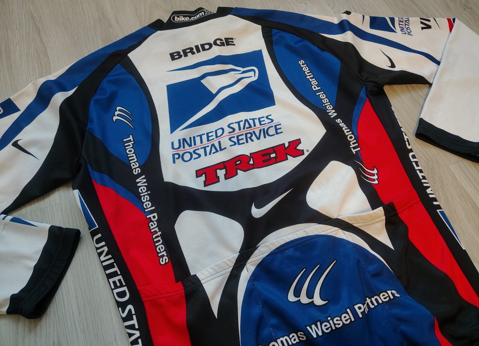 Nike US Postal Lightweight Long-Sleeve Cycling Jersey USPS 2000 Armstrong