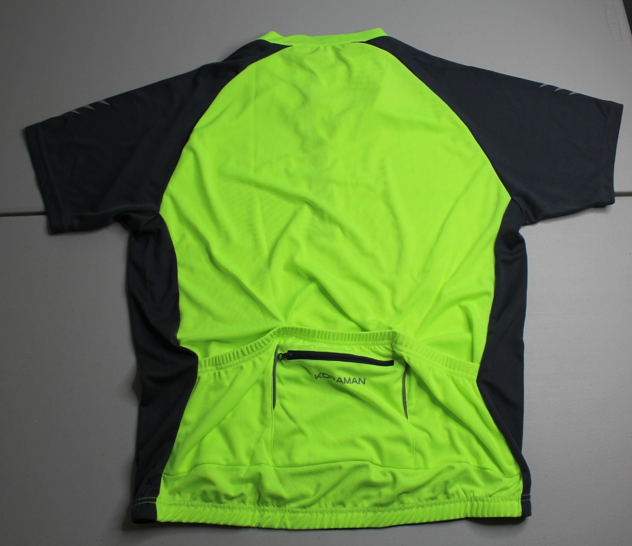 Mens XL X-Large Koraman Green Quick Dry Cycling Jersey Polyester NEW NWT