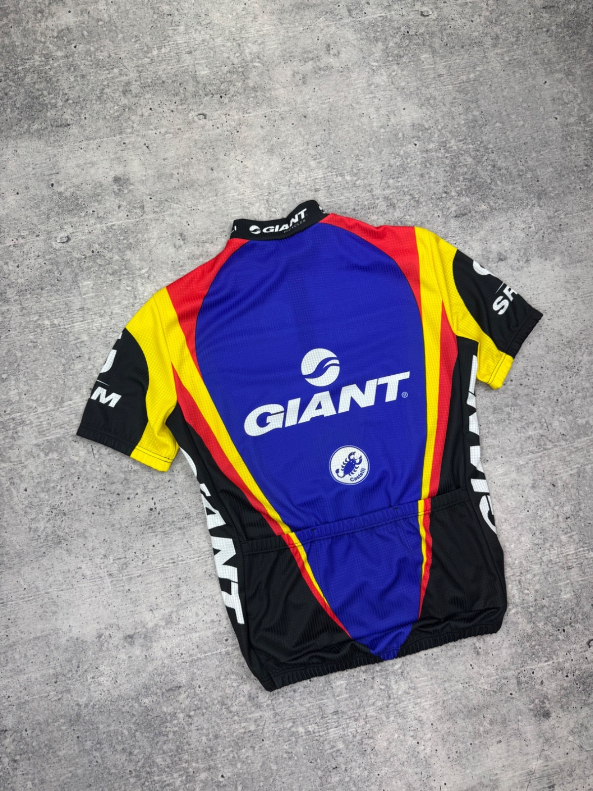 Castelli Giant Rock Shox Michelin Racing Cycling Top Jersey T-Shirt Tee Men M