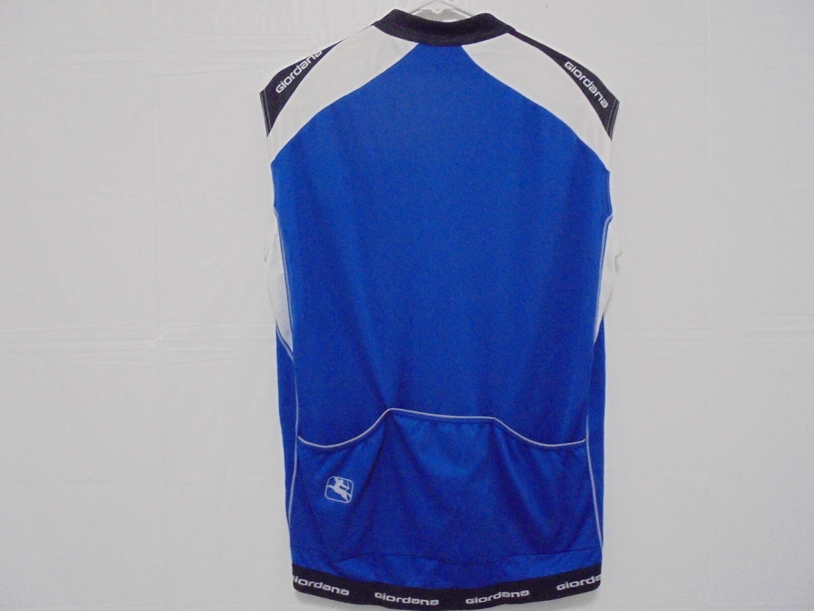 Cycling Jersey Vest Giordana Mens Size 2XL Rear Pockets Full YKK Zipper Italy