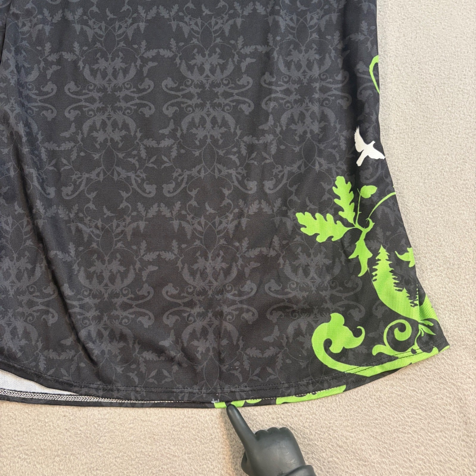 Sugoi Trek Dirt Series Cycling Jersey Womens Small Black Floral Fox racing