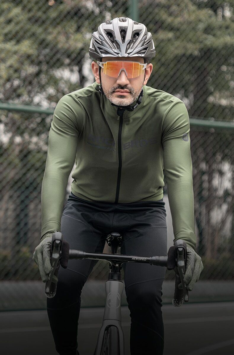 ROCKBROS Winter Fleece Cycling Jacket Suit Bike Jersey Bicycle Thermal Clothing