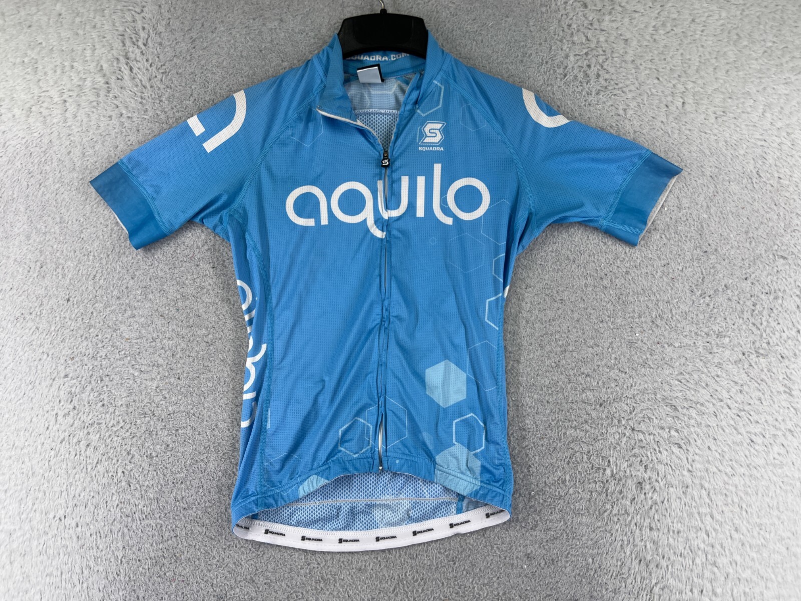 Squadra Jersey Womens Blue Full Zip Pro Issue Aquilo 100% Polyester Pockets READ