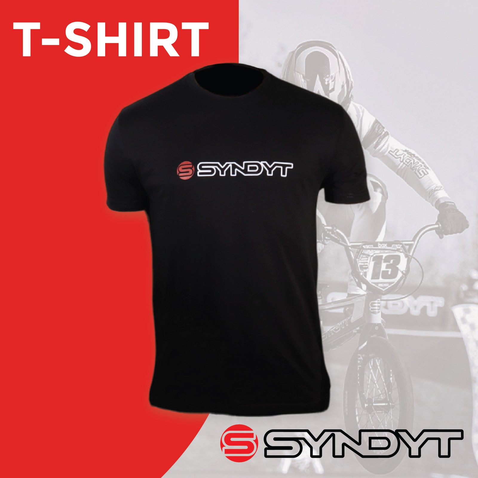 Syndyt Short Sleeve T-Shirt – Black, Soft Cotton Blend, Unisex Fit, Medium