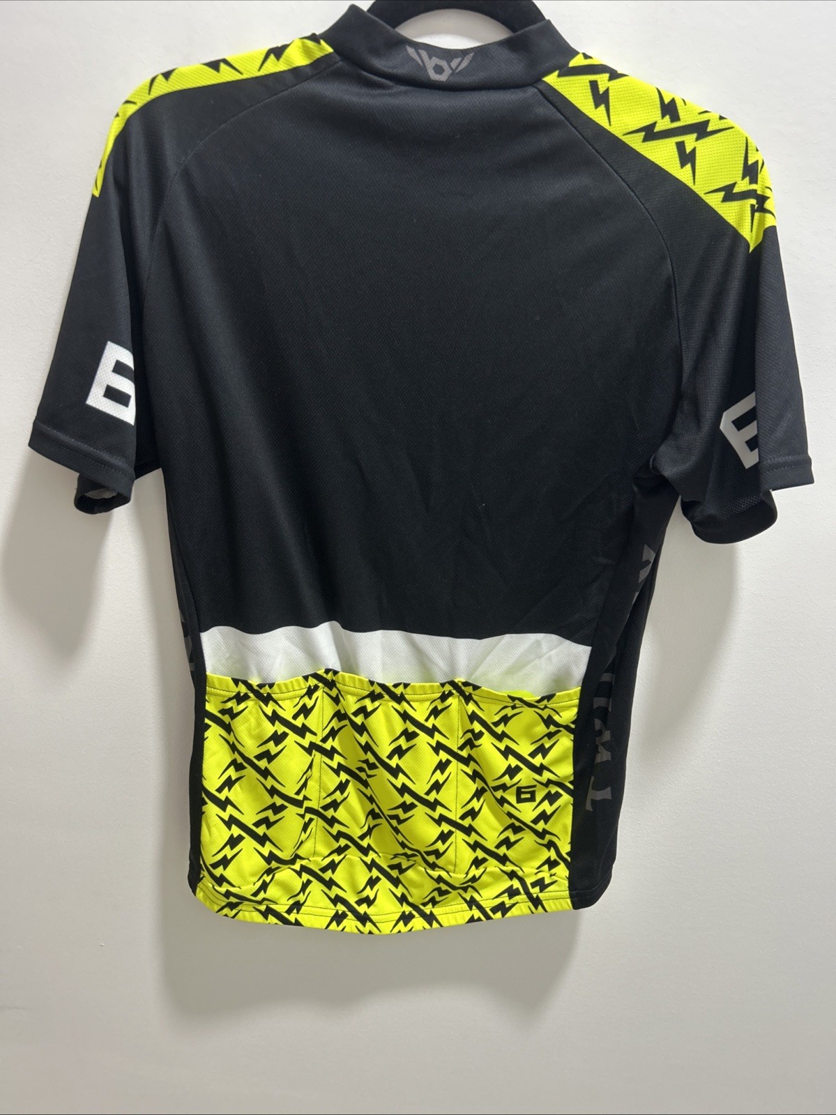 Twin Six Cycling Jersey L Lightning Bolt Short Sleeve Full Zipper Made In USA