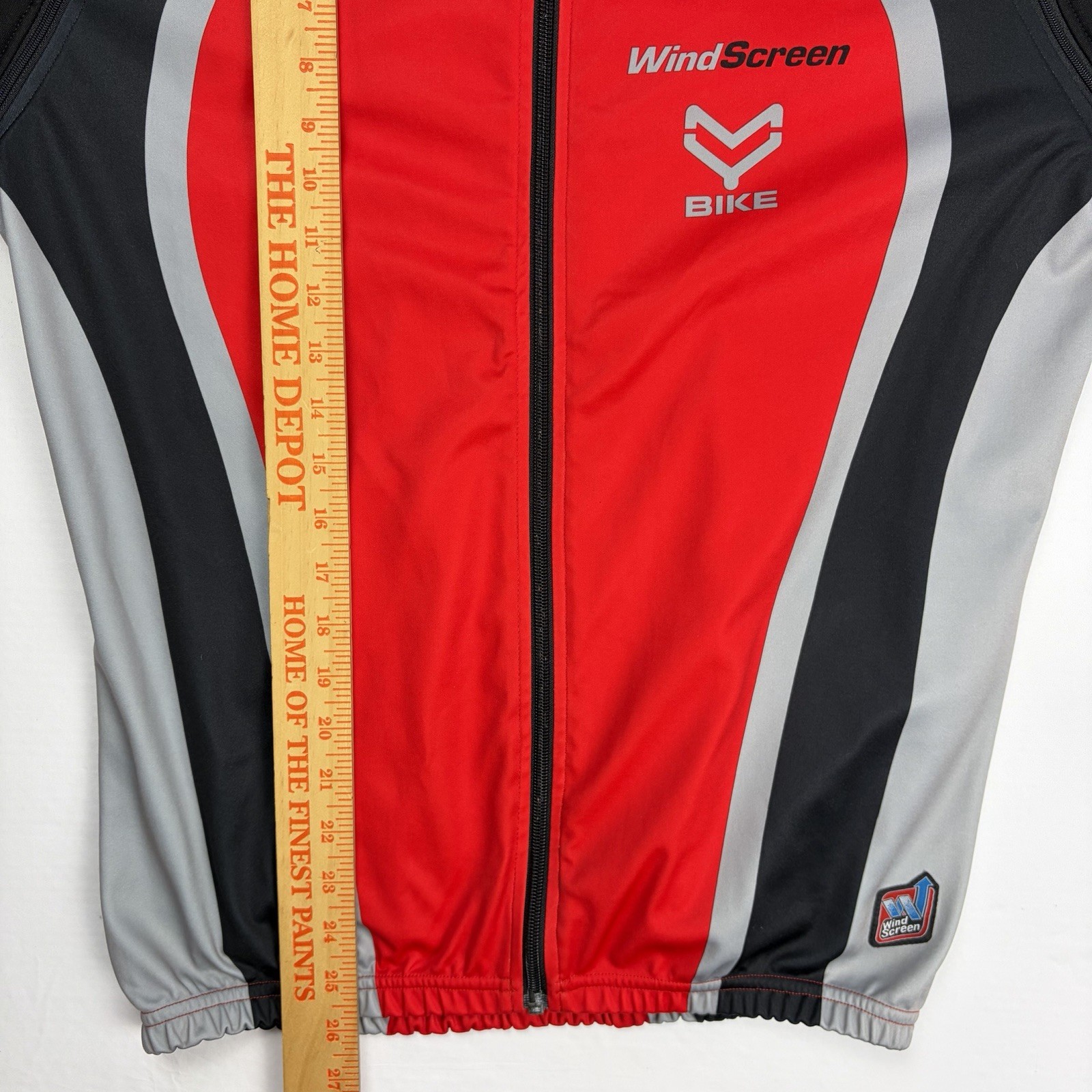 WindScreen Bike Windproof Cycling Jacket L Thermal Convertible Zip Off Sleeves