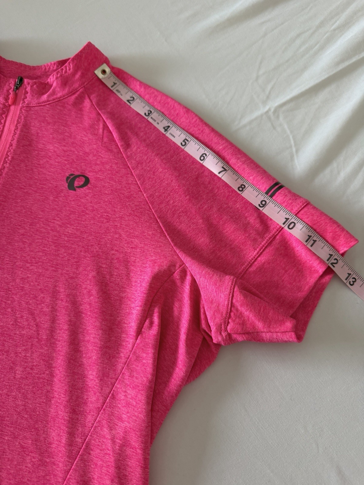 Pearl Izumi Full Zip Cyling Jersey Womens Sz XL Pink Short Sleeve Reflective EUC