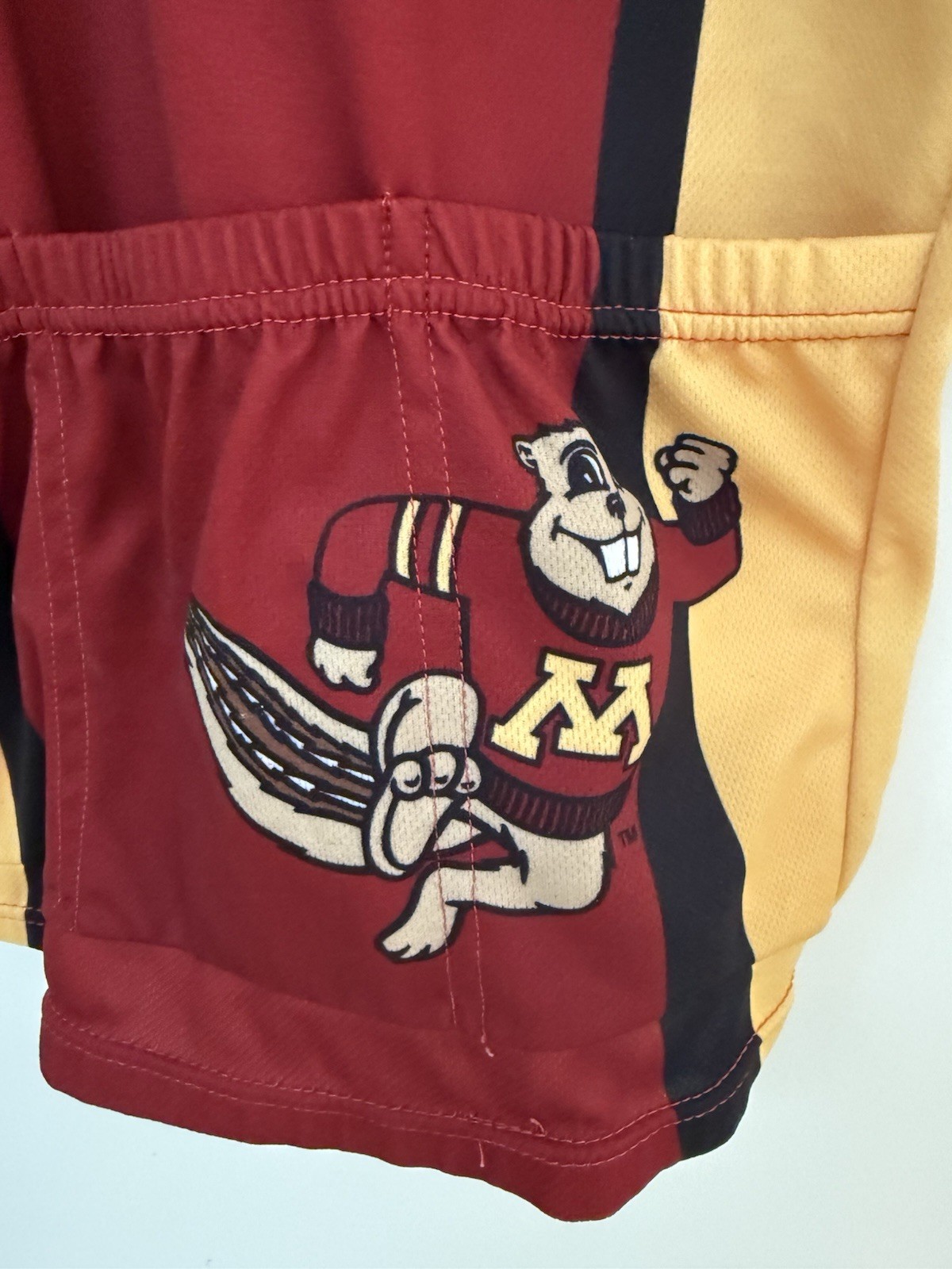 University Of Minnesota Cycling Jersey Golden Gopher Men Adrenaline Promos Med