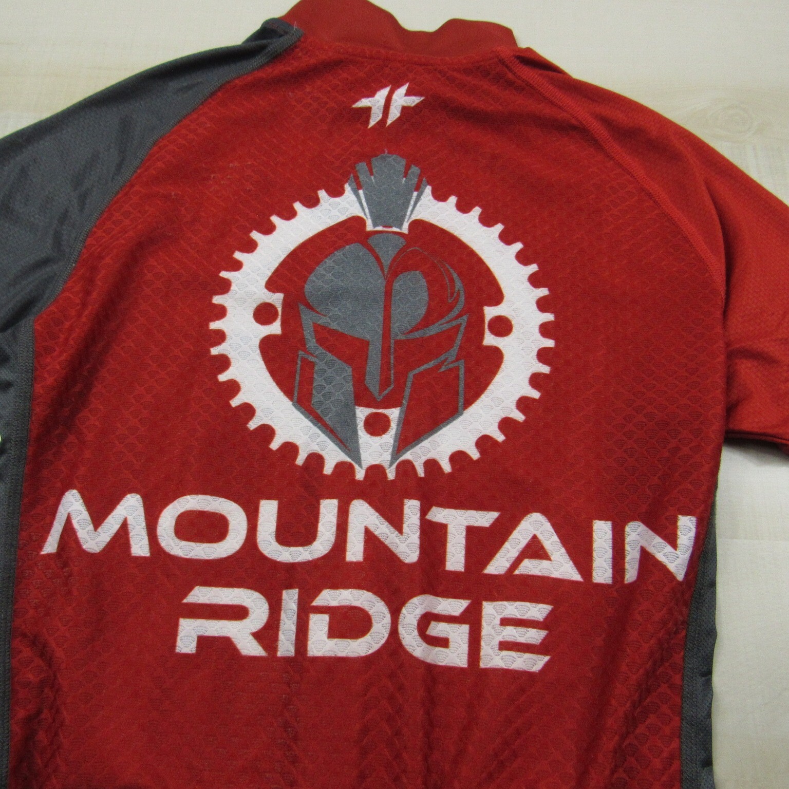 Hyperthreads Cycling Jersey Womens 2XS XXS Red Gray Shirt Bike Cycle Bicycle