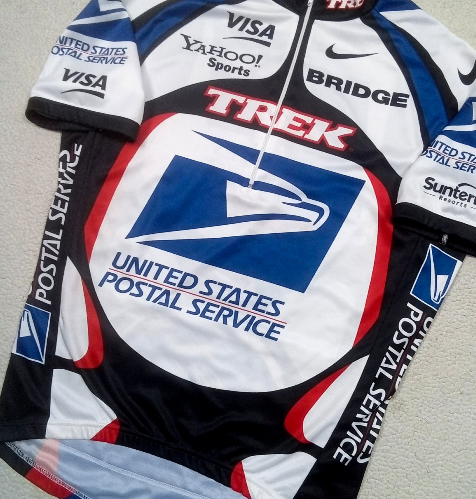 VTG 2000 USPS Postal Service TREK nike Cycling Jersey — Lance ARMSTRONG — fits L