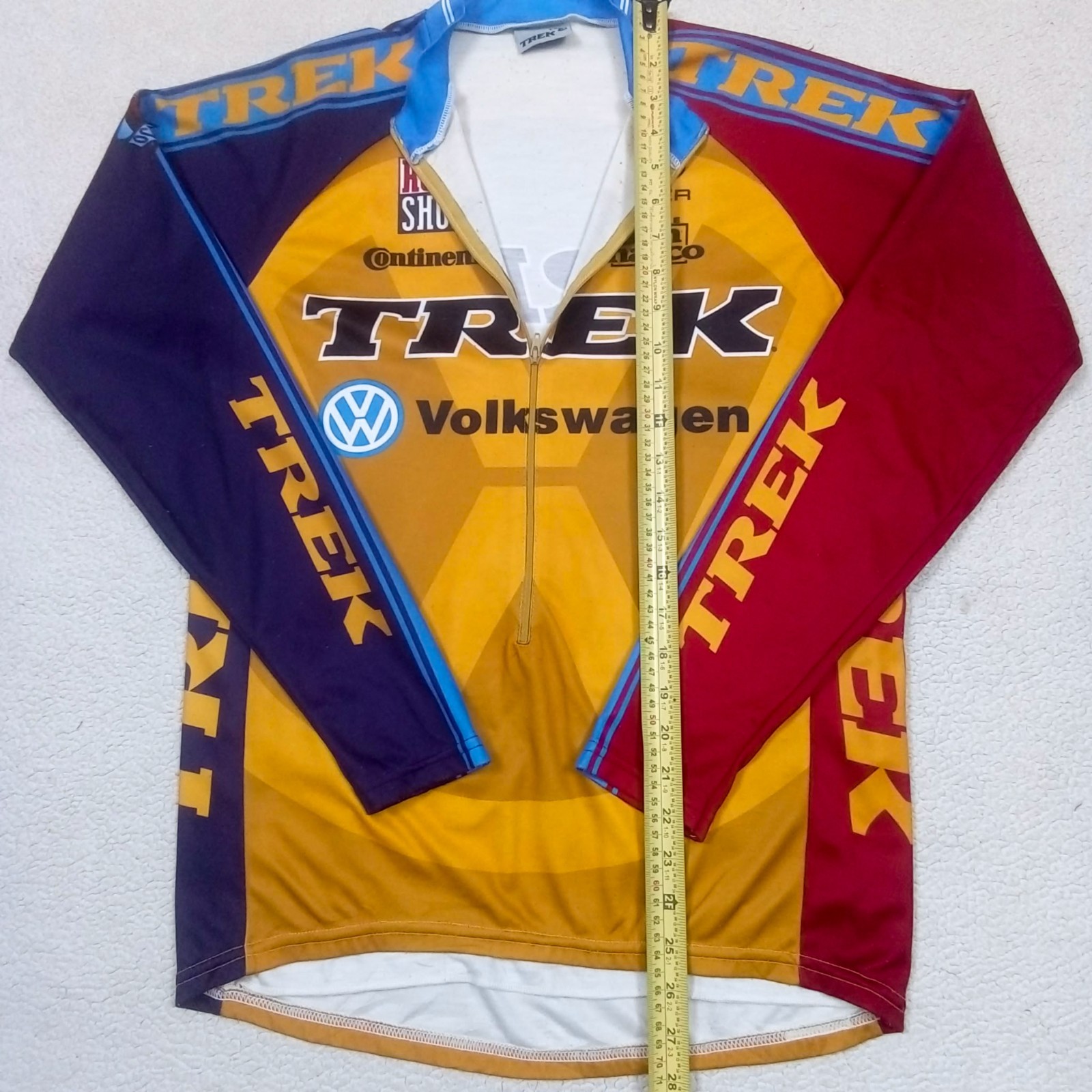 RARE VTG 90s Trek Volkswagen RockShox Long Sleeve Cycling Jersey (fits M/L)