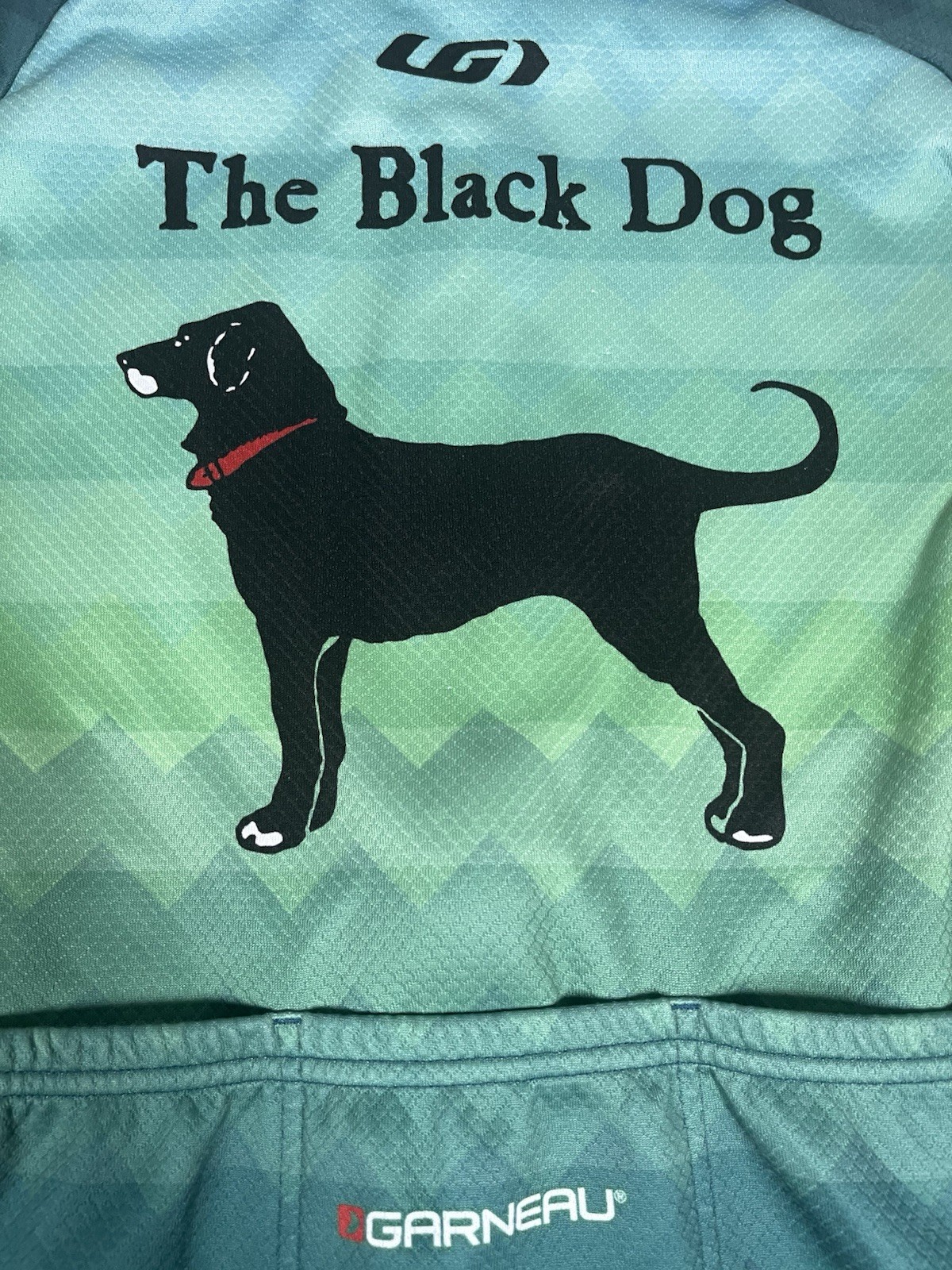 Louis Garneau The Black Dog Green Long Sleeve Cycling Jersey See Descr 1262