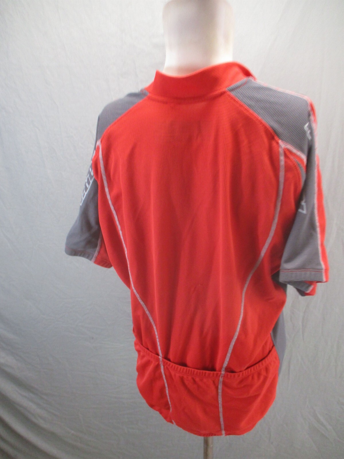 NOVARA Size XL Men Full Zip Pocket Elastic Waist Short Sleeve Cycling Jersey 476