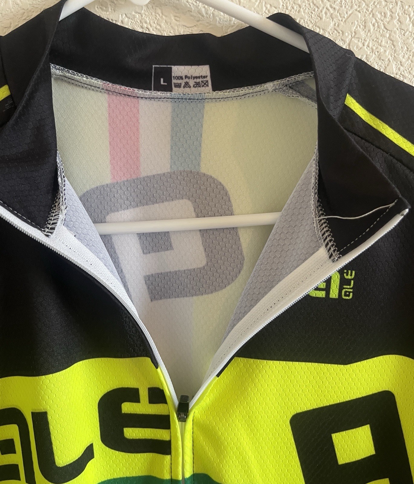Lot of 5 Mens Cycling Jerseys ALL LARGE Unbranded Full Zip