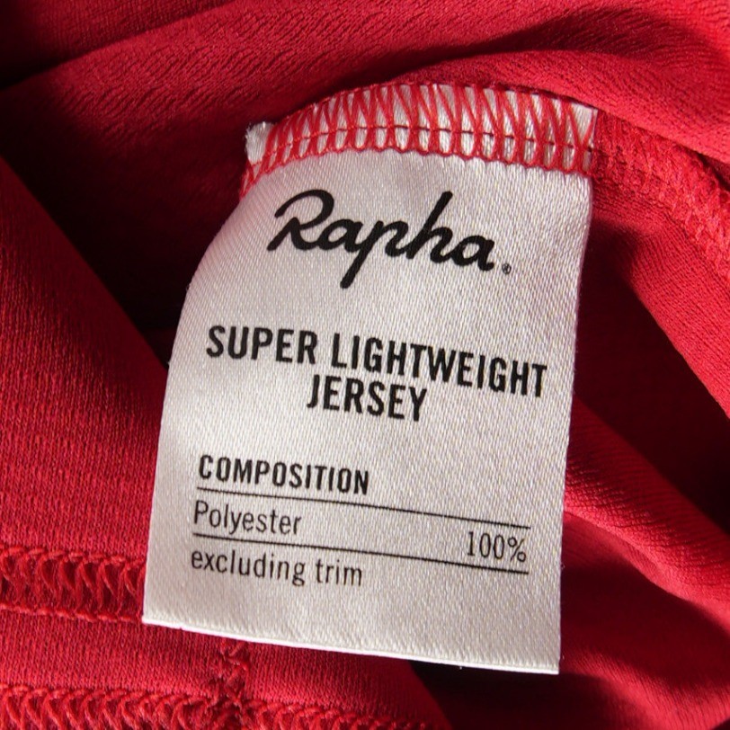 Rapha Super Lightweight Full Zip Short Sleeve Men Jersey XXL Red Performance
