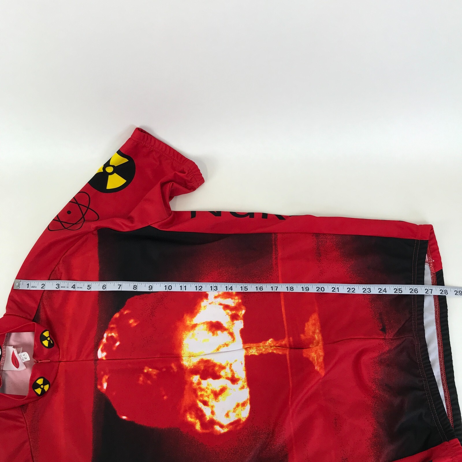 World Jerseys Nuke’em Size XL Short Sleeve Cycling 3/4 Zip Pockets Polyester