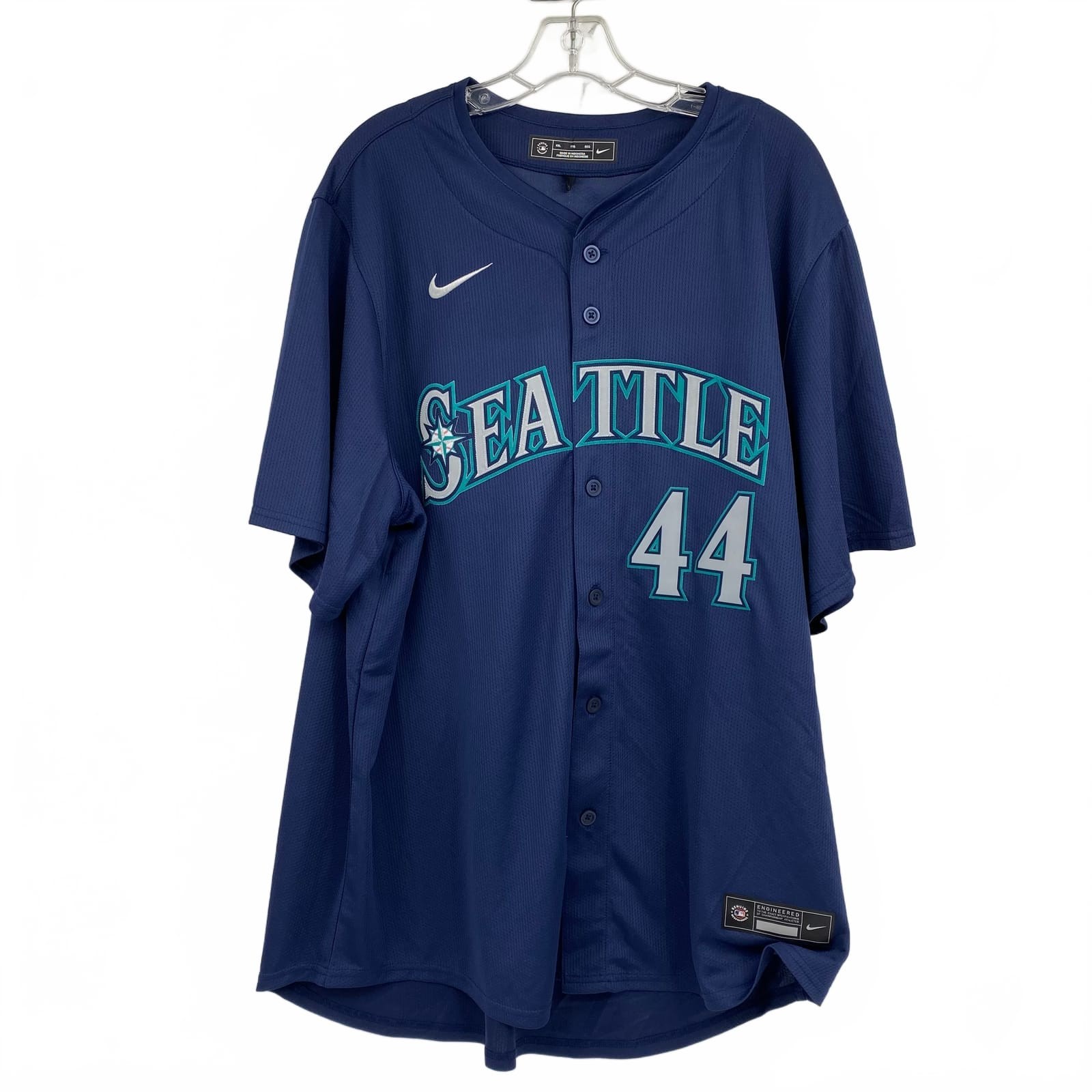 Nike Mariners Blue Jersey Tee | Men’s XXL Regular Synthetic