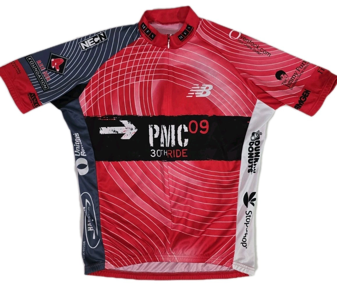 VOmax Pan Mass Challenge 30th Ride PMC 2009 Cycling Jersey 3/4 Zip Men’s Size L