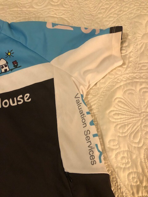 Cadence Wear Beathany House Full Zip Cycling Jersey Short Sleeves Size L N010C