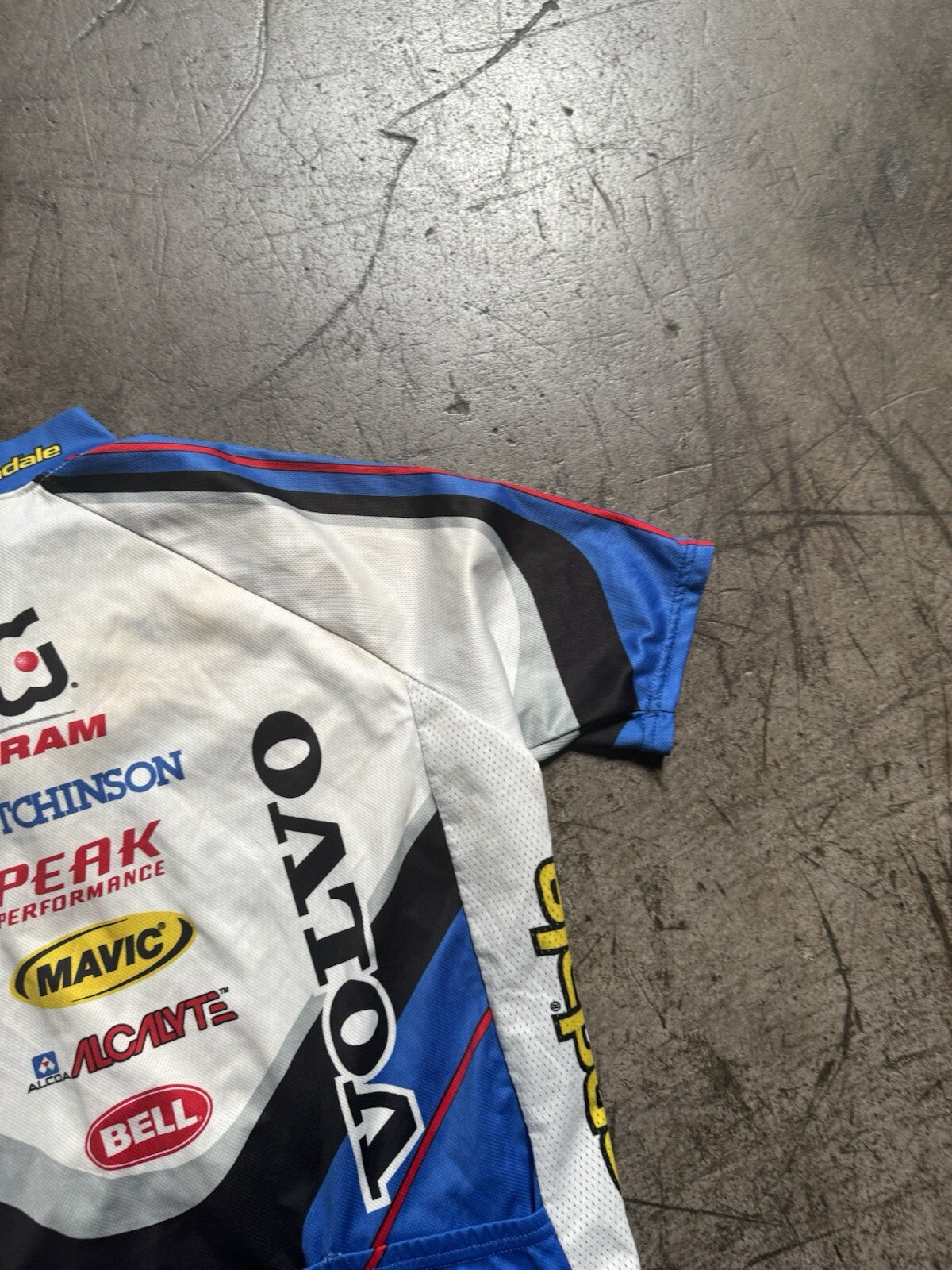 Vintage Cannondale Volvo Team 3/4 Zip Cycling Jersey Size L