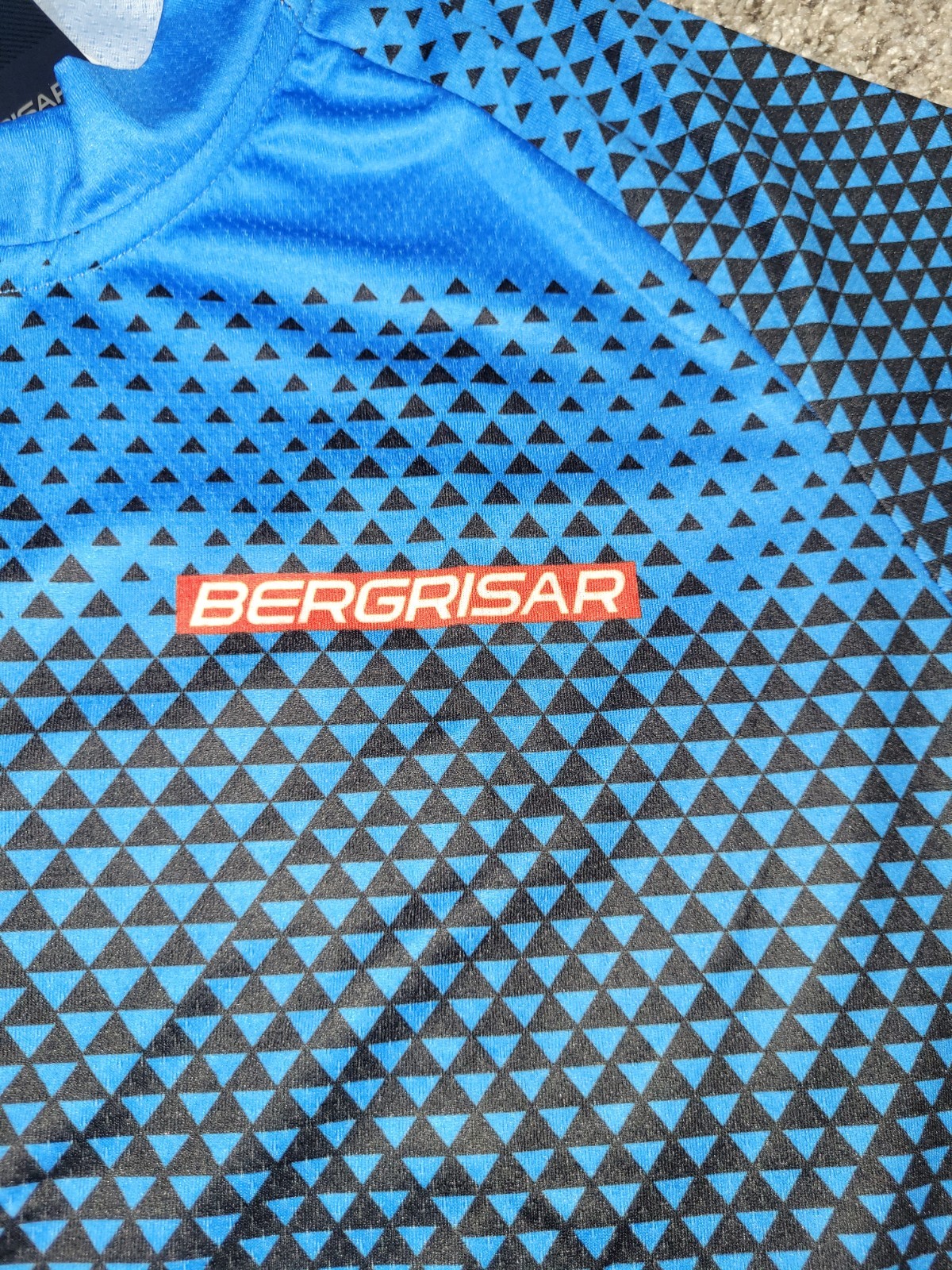 Bergrisar Men XXL Cycling Jersey Full Zip Bike Shirt Top Pockets Short Sleeve