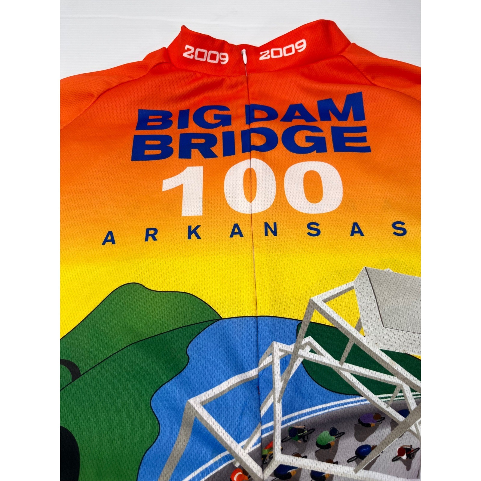 Big Dam Bridge 100 Cycling Jersey Mens XL Multicolor Excellent 2009 Arkansas