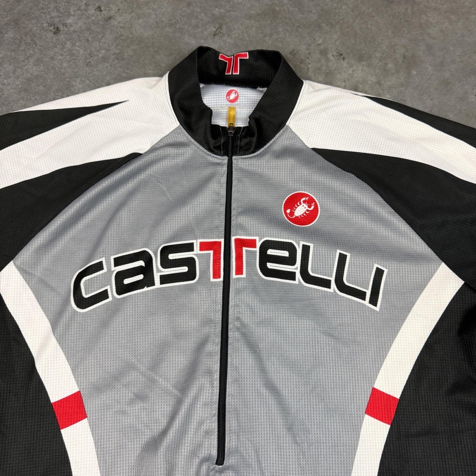 Castelli Cycling Jersey Mens Large Multicolored Half Zip Short Sleeve Preowned