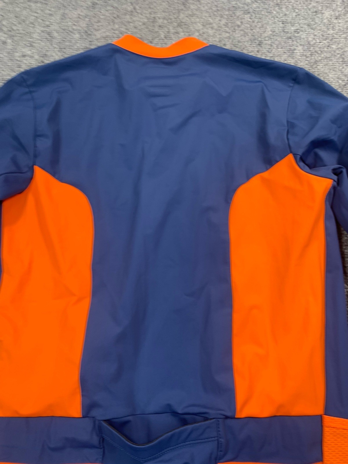 Oakley Shirt Womens Medium Blue Long Sleeve Full Zip Cycling Reflective Stretch