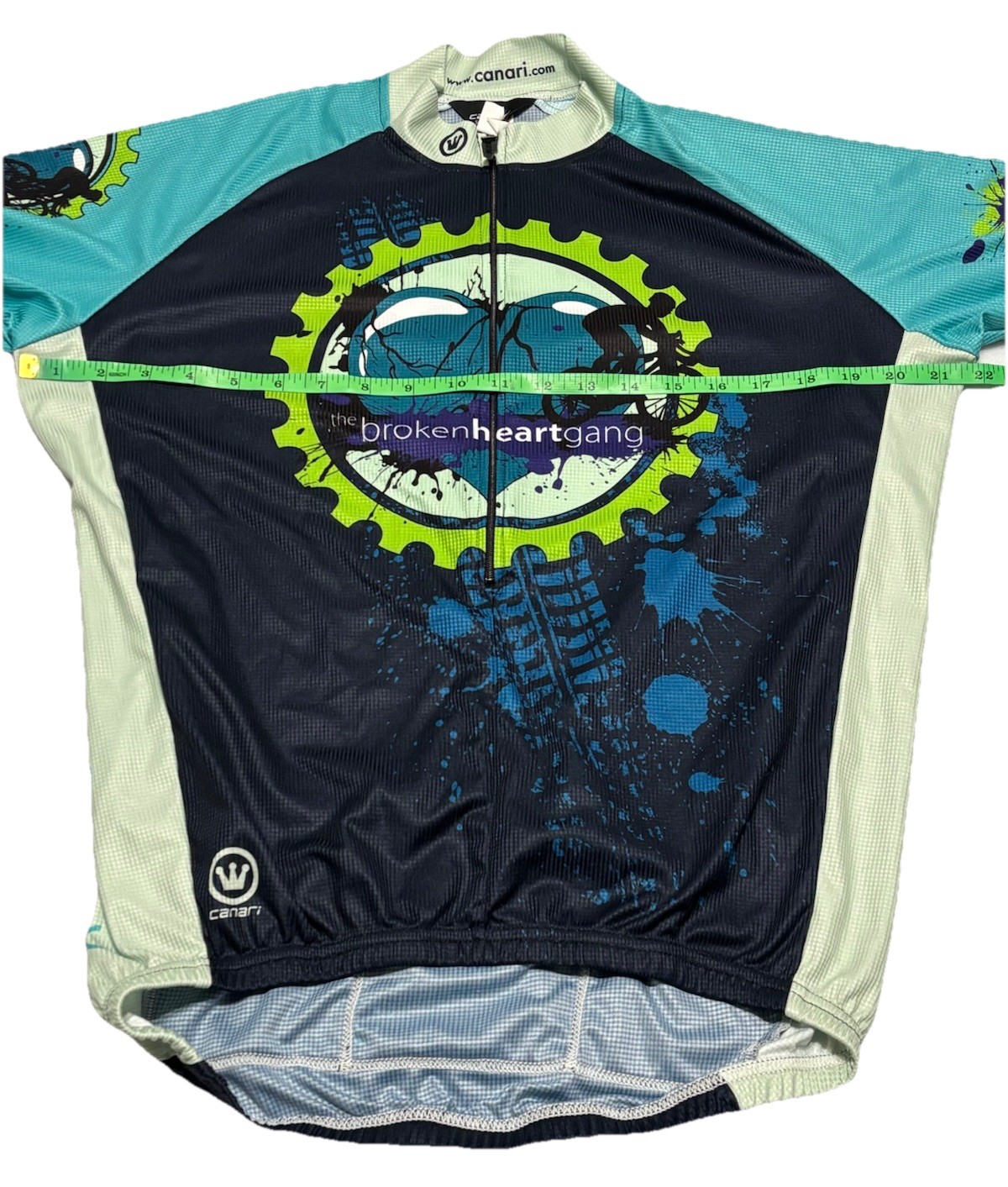 Canari Men’s Courage Classic 2012 Short Sleeve Cycling Shirt Jersey Size Medium