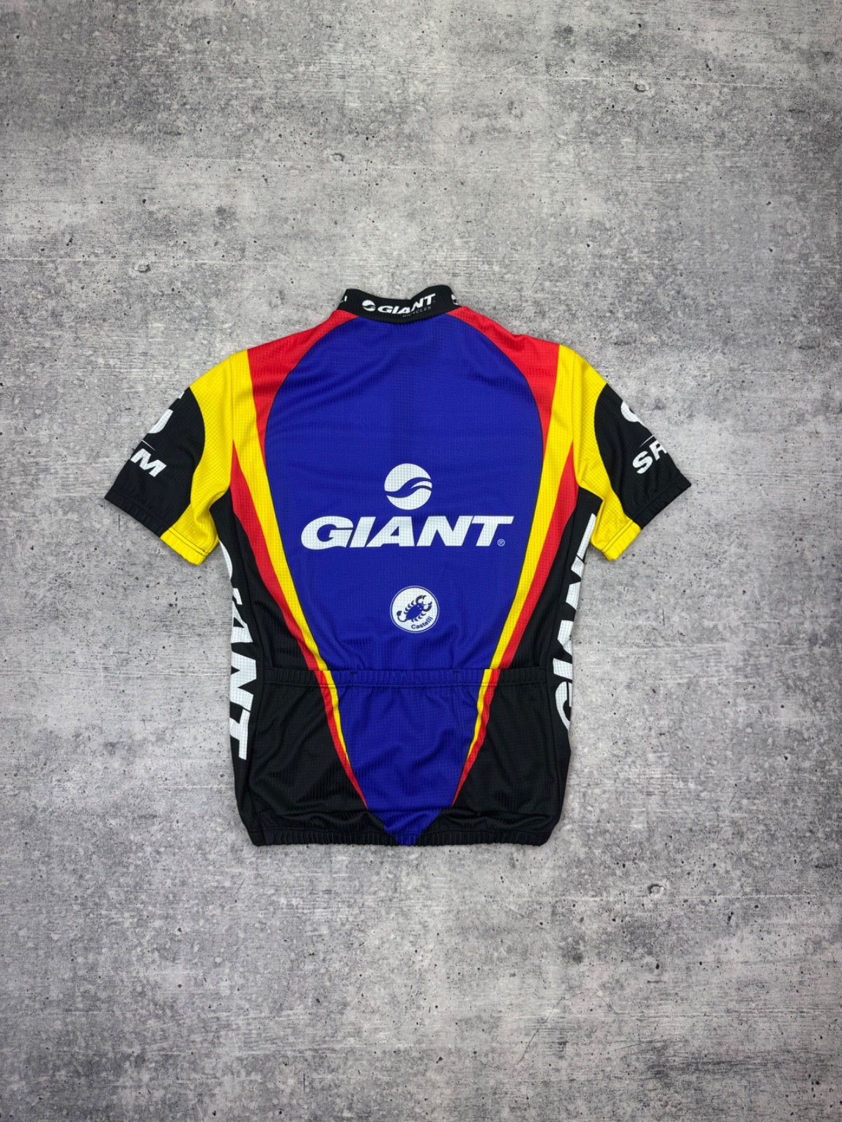 Castelli Giant Rock Shox Michelin Racing Cycling Top Jersey T-Shirt Tee Men M