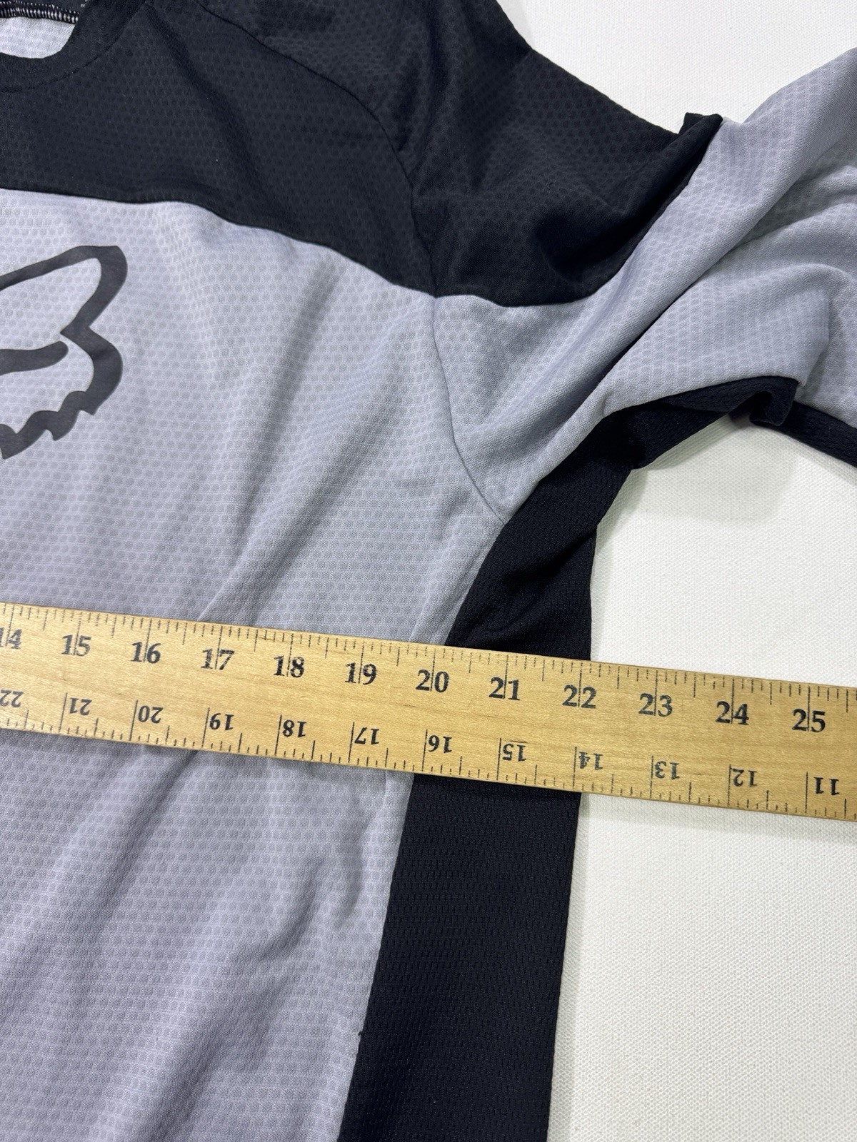 Fox Racing Defend Long Sleeve Jersey Grey Black Mens XL Stretch Biking Motocross